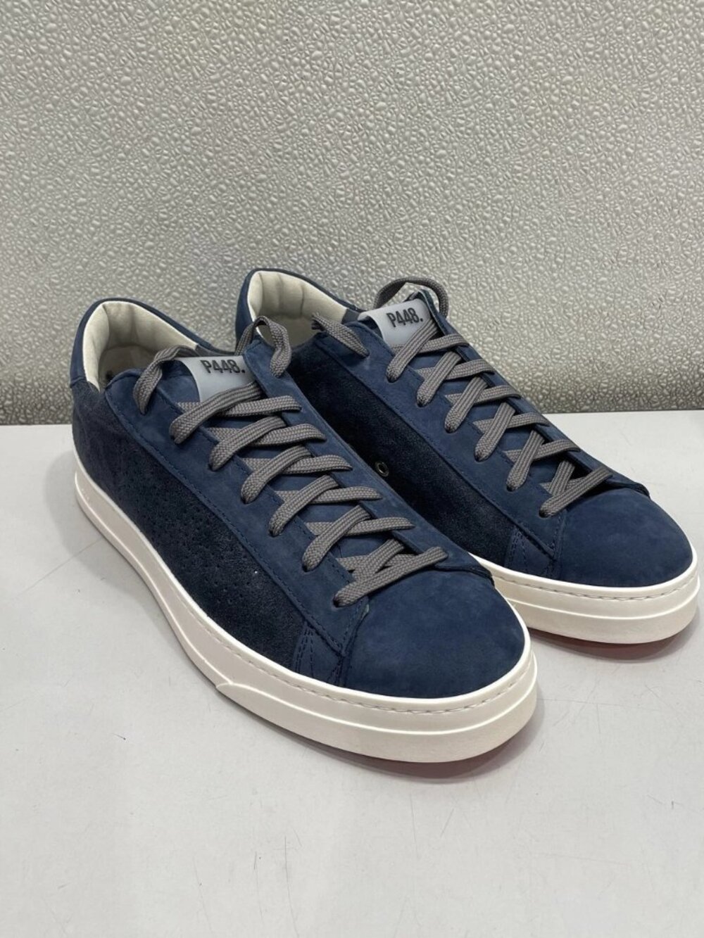 P448 Jack Leather & Suede Sneaker Men's US 8, Navy